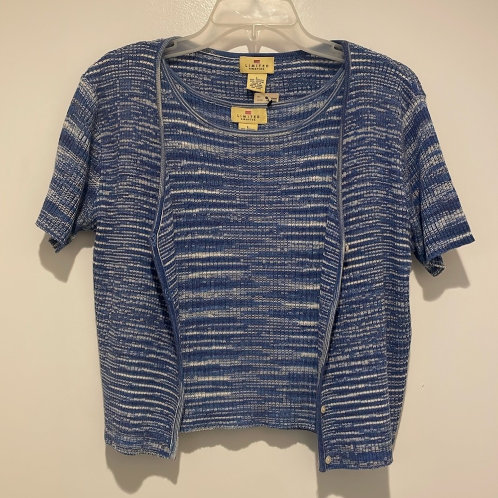 The Limited Deadstock Vintage Blue White Twin Set Mint NWT